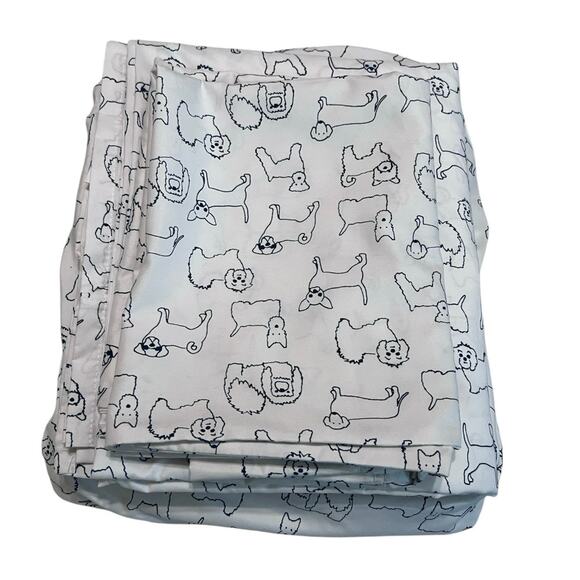 South Point Dog Print Queen Bedsheet Set - Picture 1 of 7
